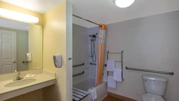 Free toiletries, hair dryer, towels