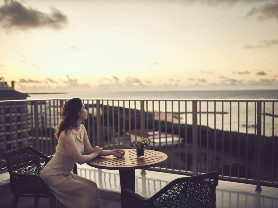 Pemandangan balkon
