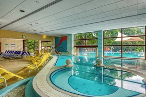 Indoor pool, outdoor pool