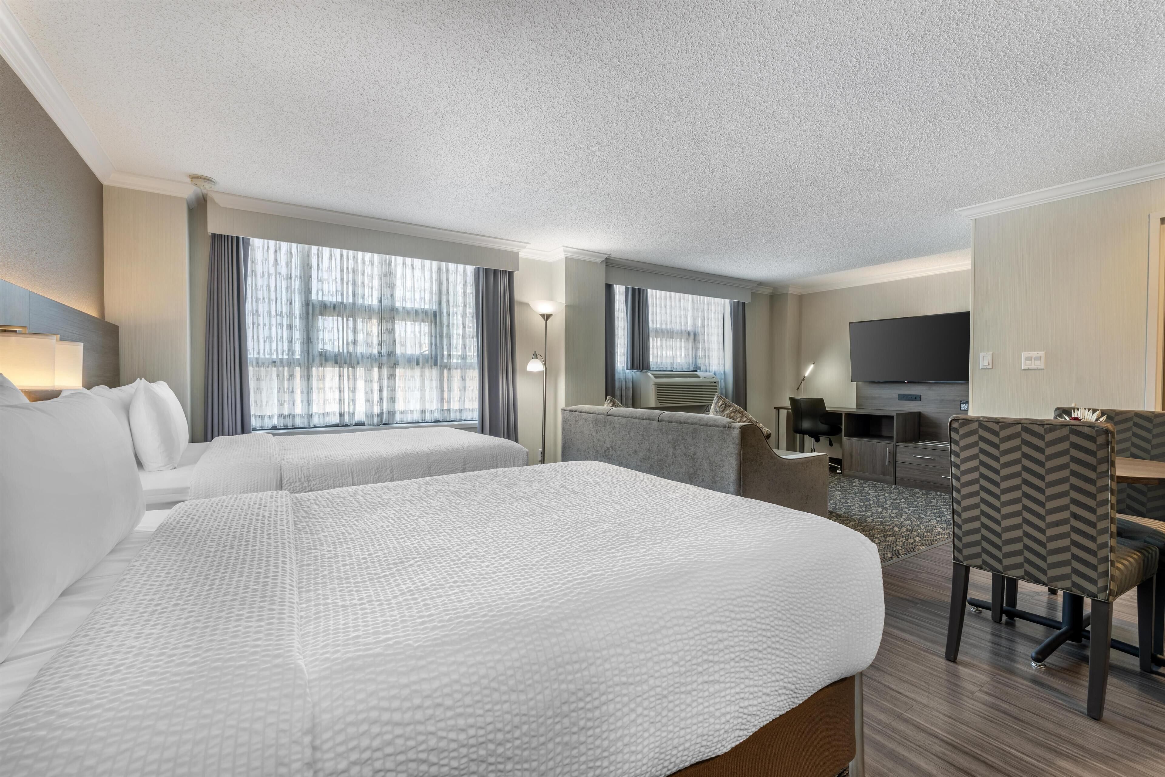 Suite, 2 camas matrimoniales, para no fumadores, cocina (with Sofabed, Full Kitchen) | Caja de seguridad en la habitación y escritorio 