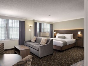 In-room safe, desk, laptop workspace, iron/ironing board