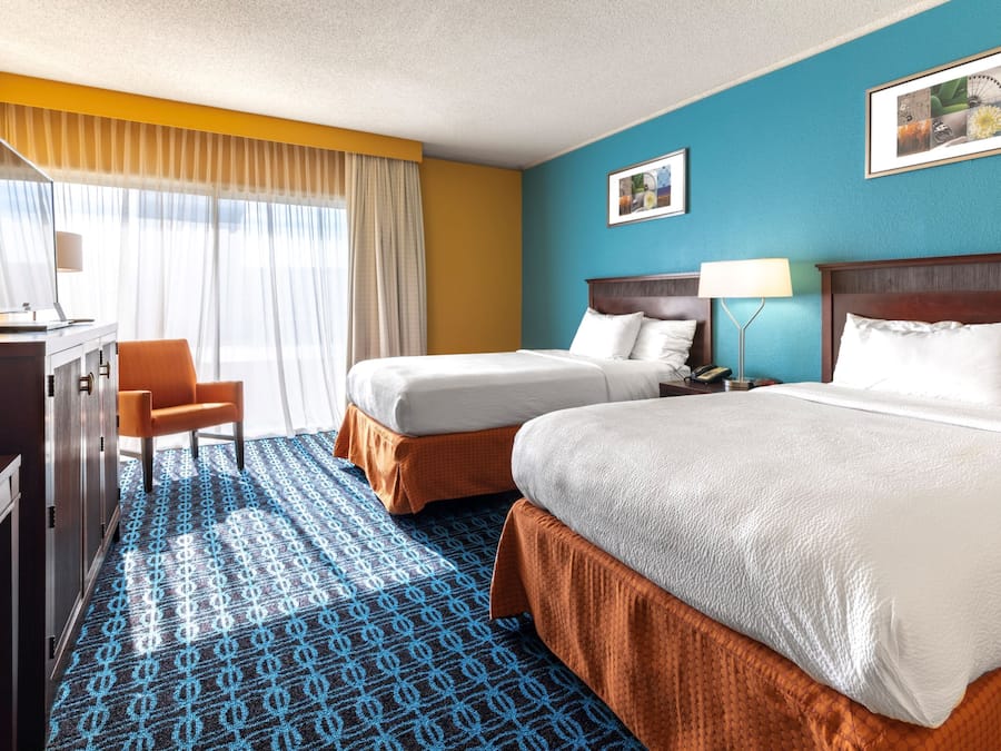 Desk, blackout drapes, iron/ironing board, free WiFi