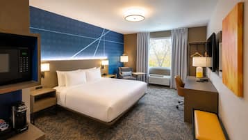 Pillowtop beds, desk, laptop workspace, iron/ironing board