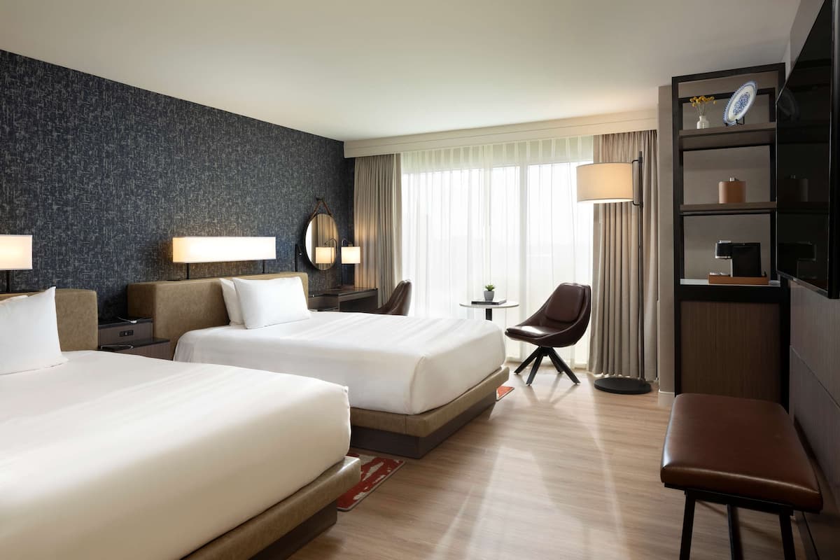 Peralatan tempat tidur premium, gebar bulu kapas, tilam berlapik