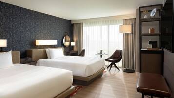 Premium bedding, down comforters, pillowtop beds, in-room safe