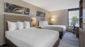 Chambre Standard, 2 lits doubles, non-fumeur, réfrigérateur