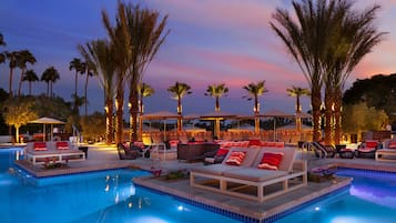 9 outdoor pools, cabanas (surcharge), pool umbrellas