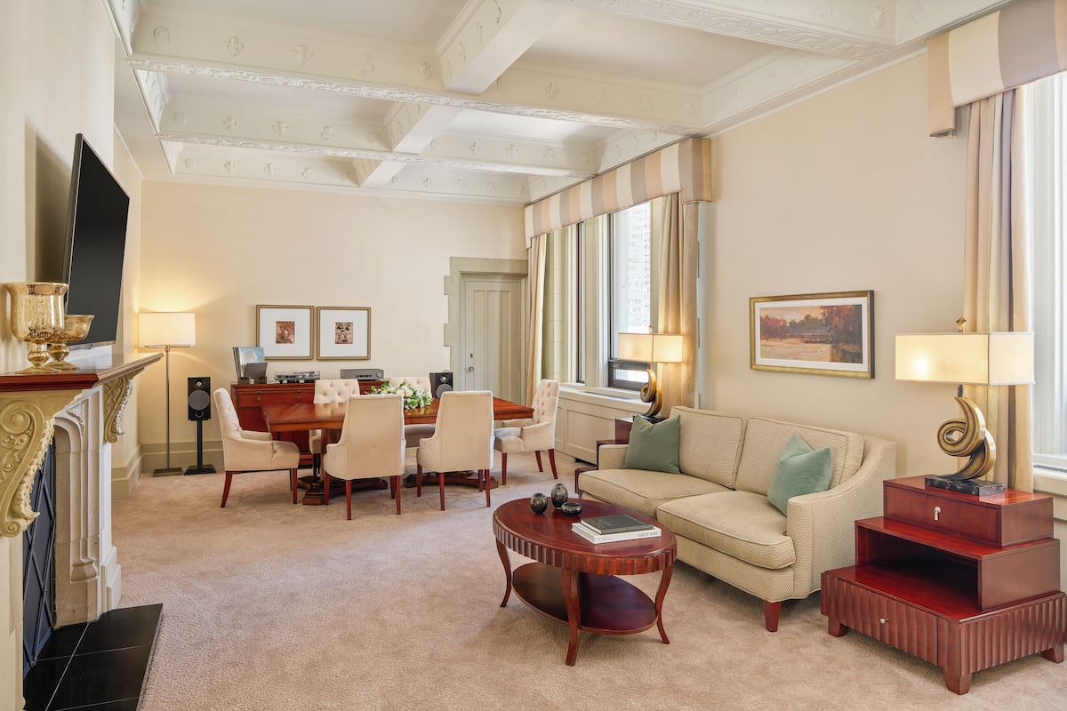 Royal Suite, 1 Bedroom (City or Courtyard View) | Living area | 42-inch flat-screen TV with digital channels, TV, pay movies