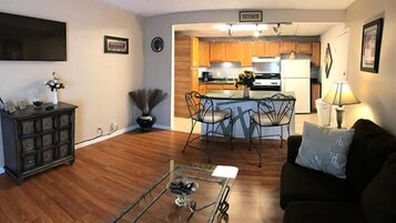 40-英寸纯平电视 （配备卫星频道）、电视