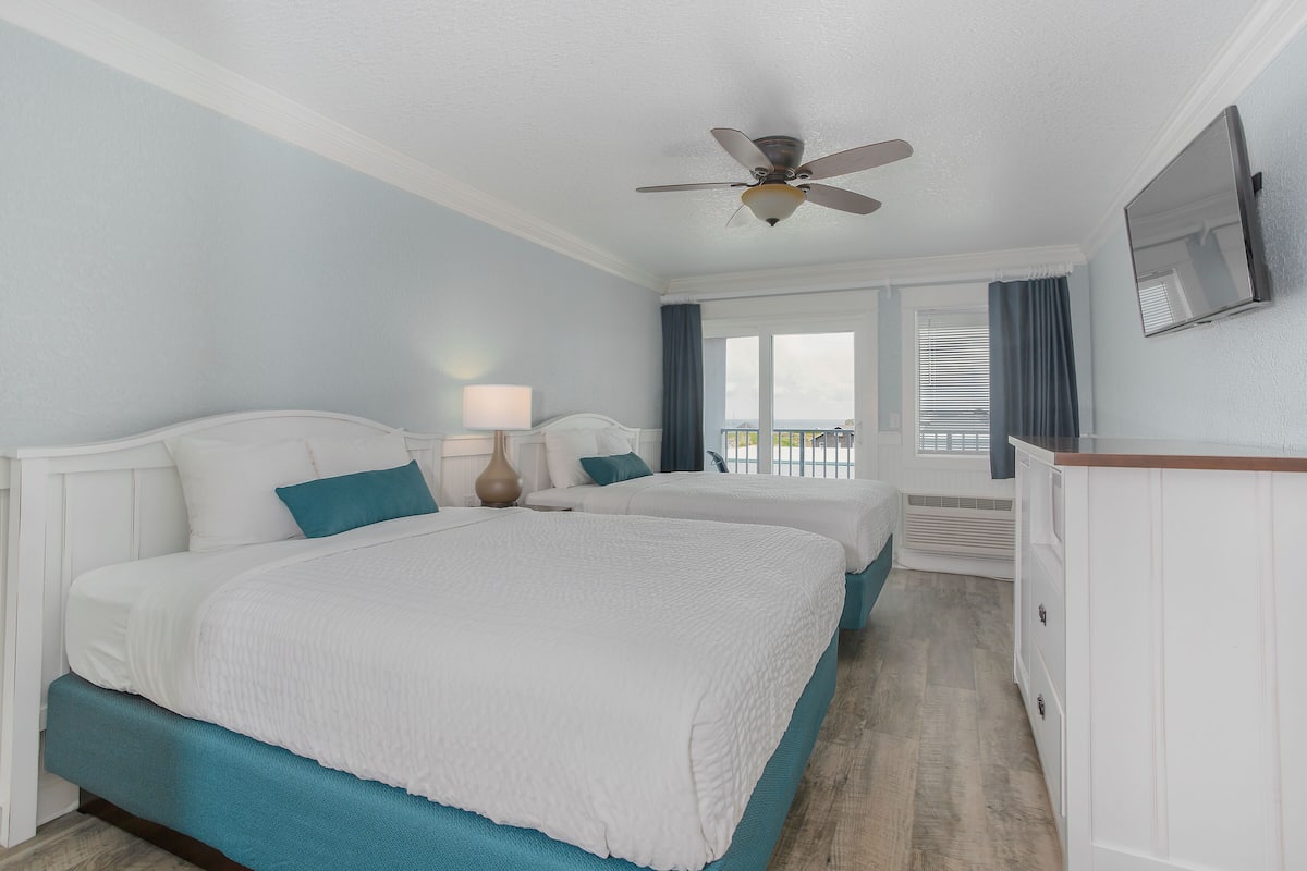 Blackout curtains, iron/ironing board, free WiFi, bed sheets