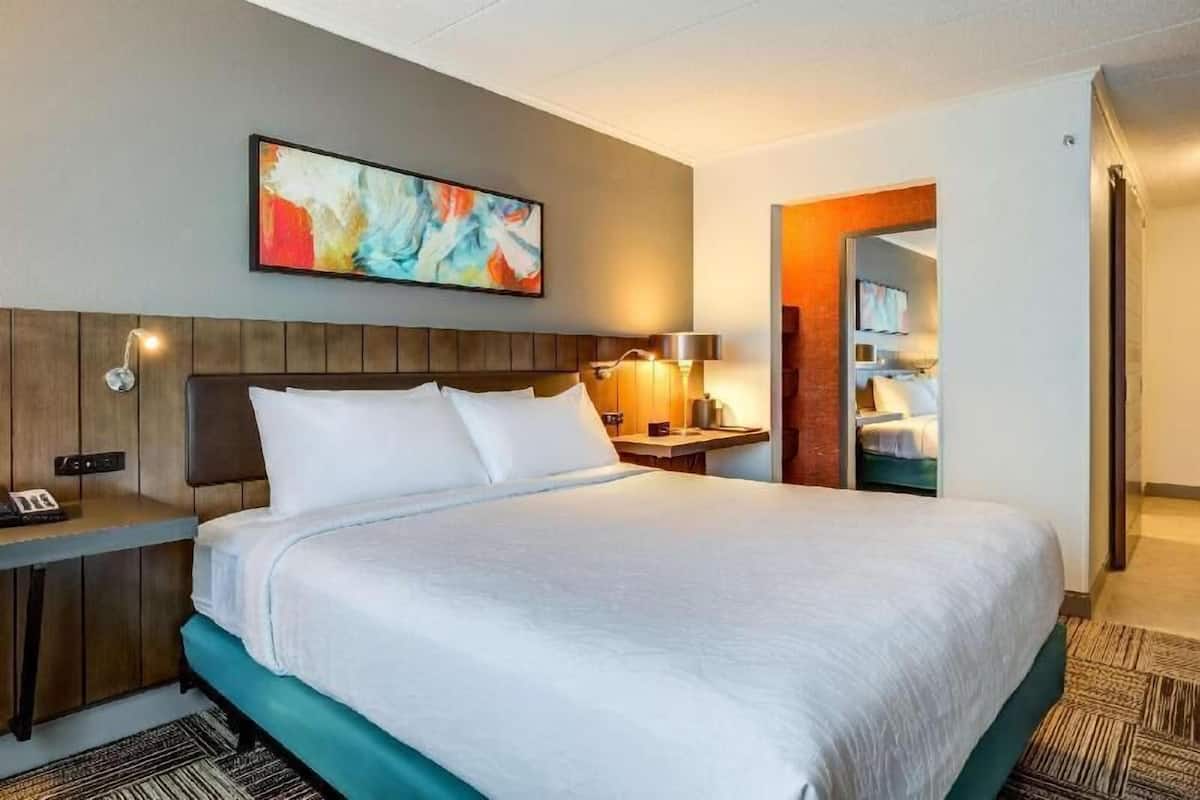 In-room safe, laptop workspace, iron/ironing board, free WiFi