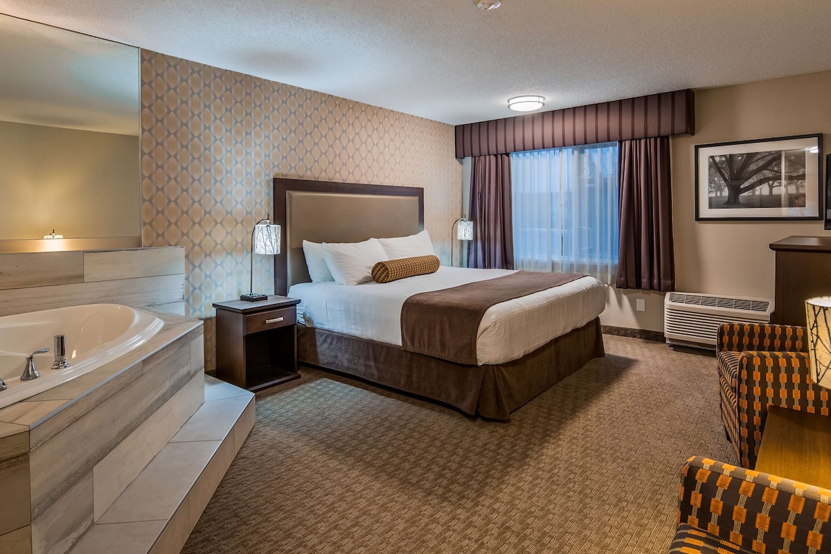 standard room, 1 king bed, non smoking, hot tub (larger room) | premium bedding, pillow-top beds, in-room safe, desk
