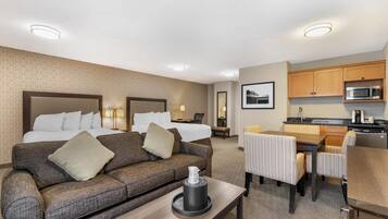 Family Suite, 2 Queen Beds, Non Smoking, Kitchenette (with Sofabed) | Premium bedding, pillowtop beds, in-room safe, desk