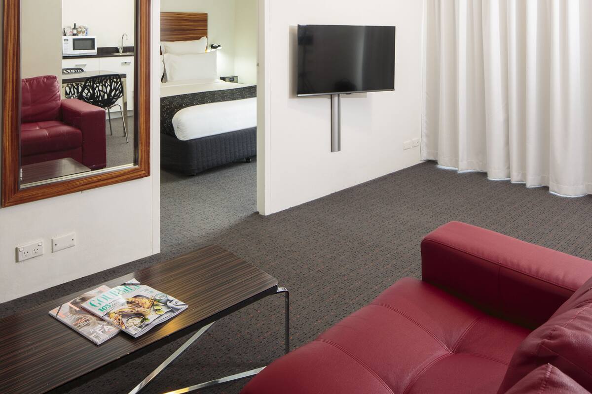 Suite Deluxe, 1 chambre | Literie de qualité supérieure, matelas Select Comfort