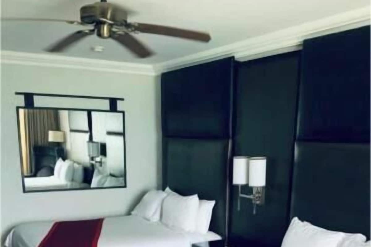 In-room safe, desk, iron/ironing board, free cribs/infant beds