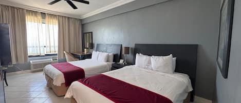 In-room safe, desk, iron/ironing board, free cribs/infant beds