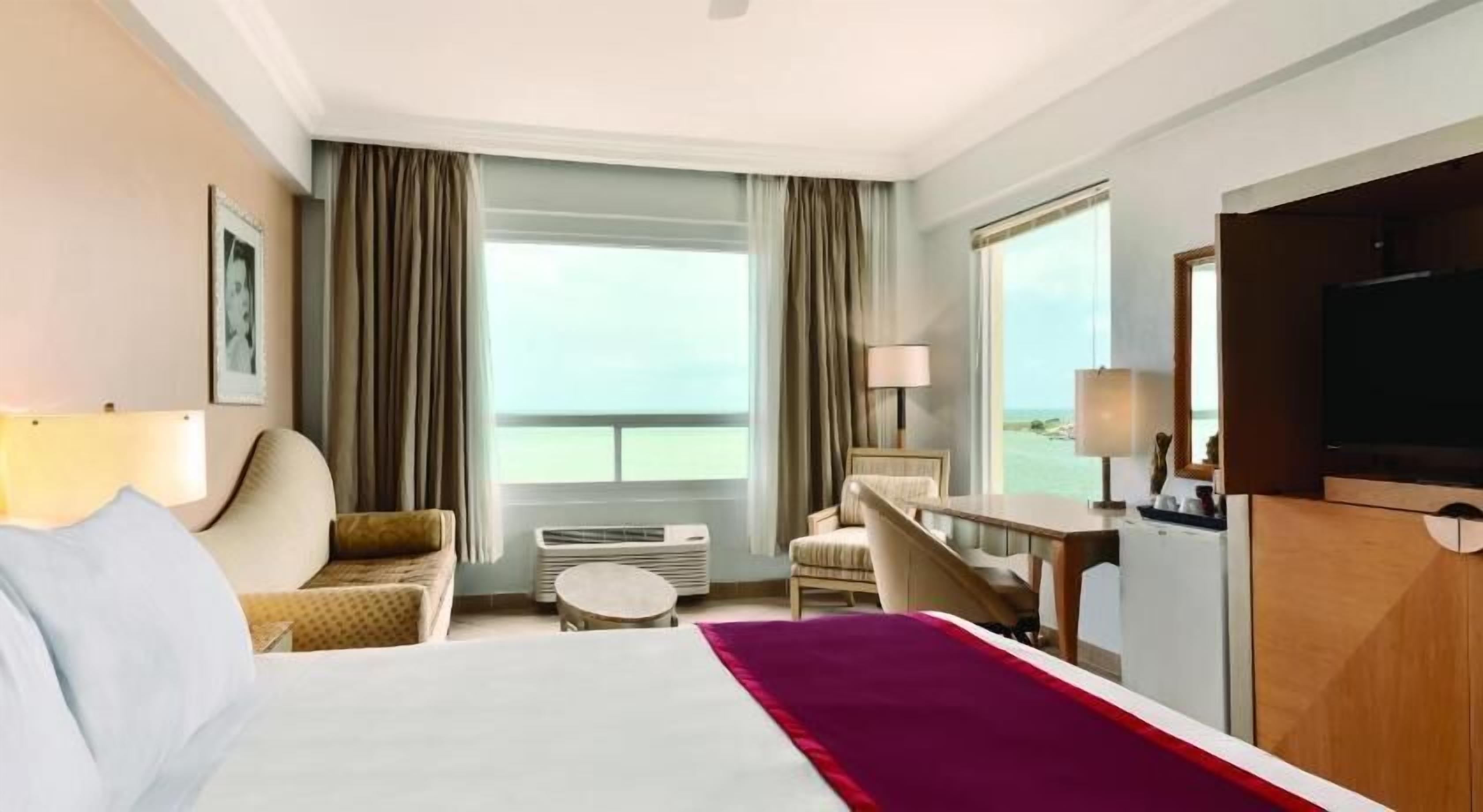 In-room safe, desk, iron/ironing board, free cribs/infant beds