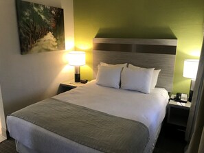 Pillowtop beds, in-room safe, blackout drapes, iron/ironing board