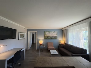Pillowtop beds, in-room safe, blackout drapes, iron/ironing board