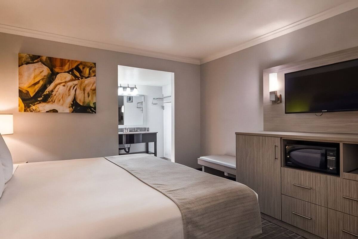 Pillowtop beds, in-room safe, blackout drapes, iron/ironing board