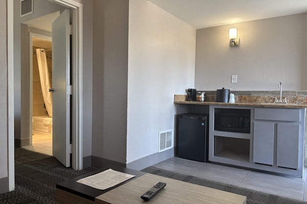 Pillow-top beds, in-room safe, blackout curtains, iron/ironing board