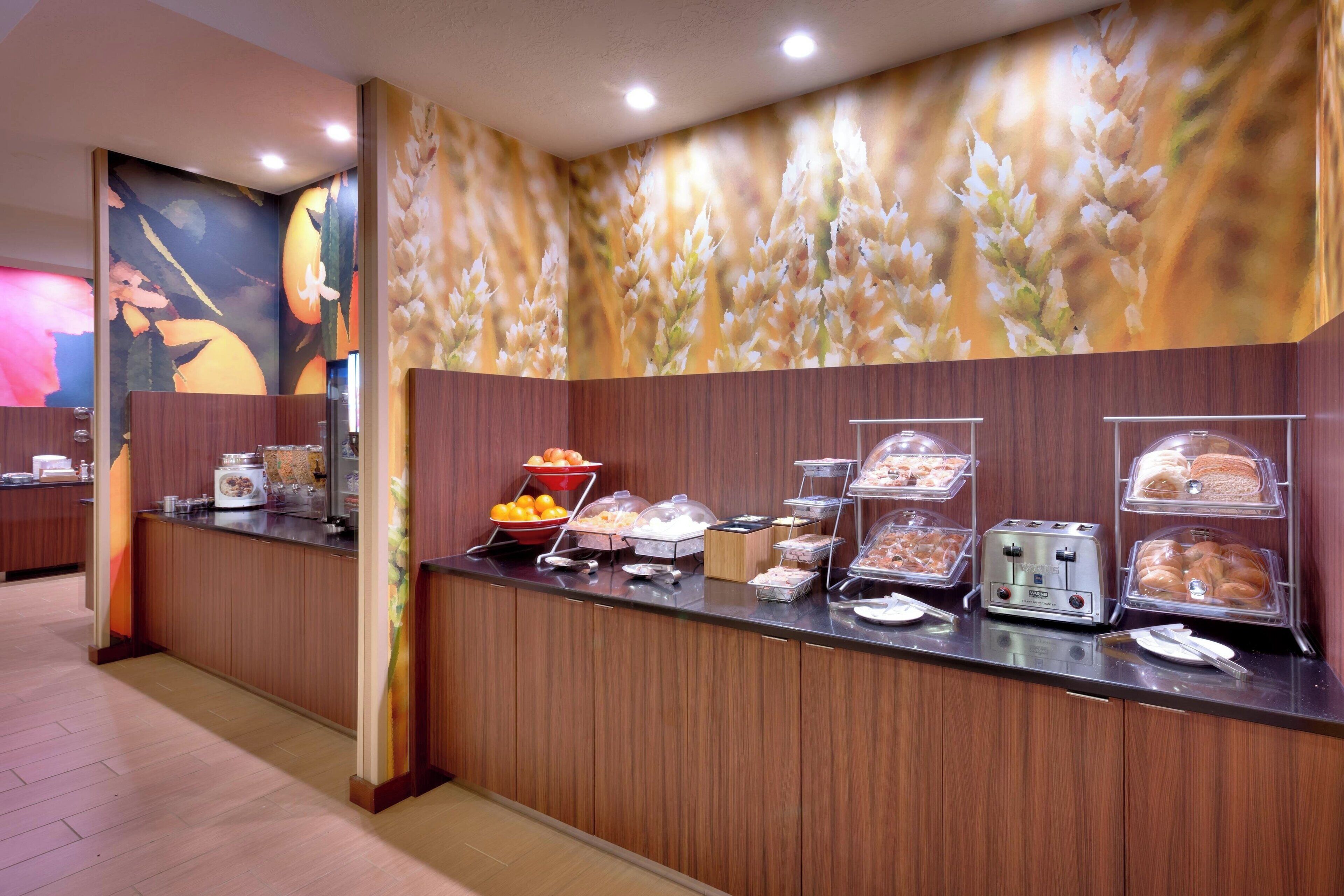 free daily buffet breakfast