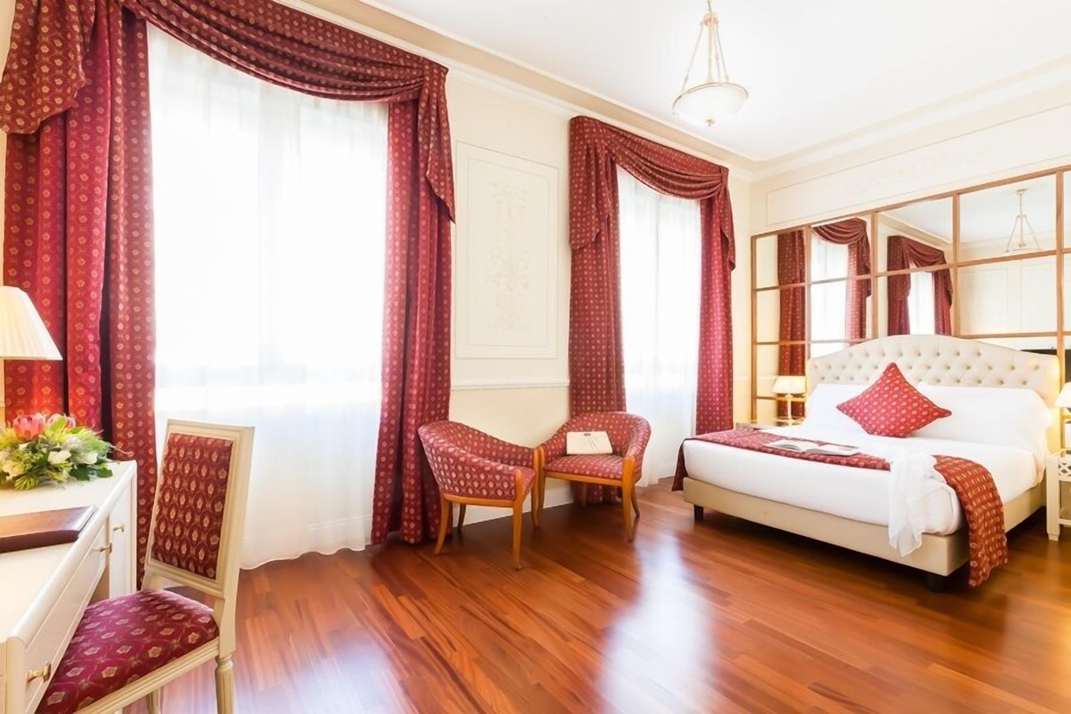Premium bedding, down comforters, memory foam beds, minibar