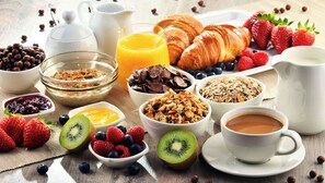 Gratis kontinental frukost varje dag 