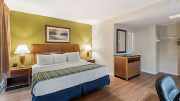 Room, 1 King Bed, Non Smoking | In-room safe, iron/ironing board, free cribs/infant beds, rollaway beds