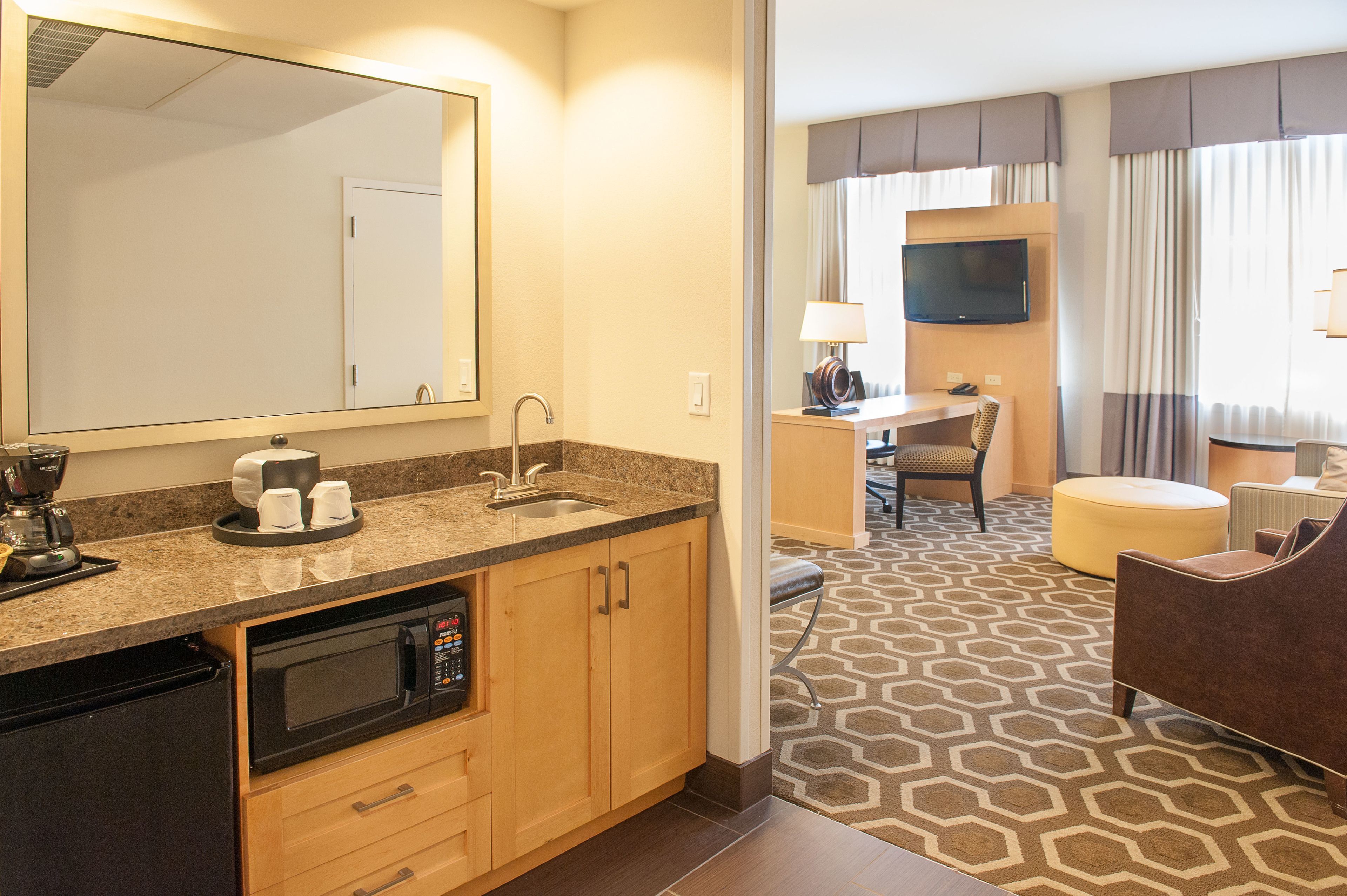 in-room safe, desk, laptop workspace, iron/ironing board