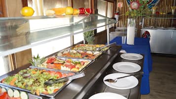Breakfast, lunch, dinner served; international cuisine, beach views