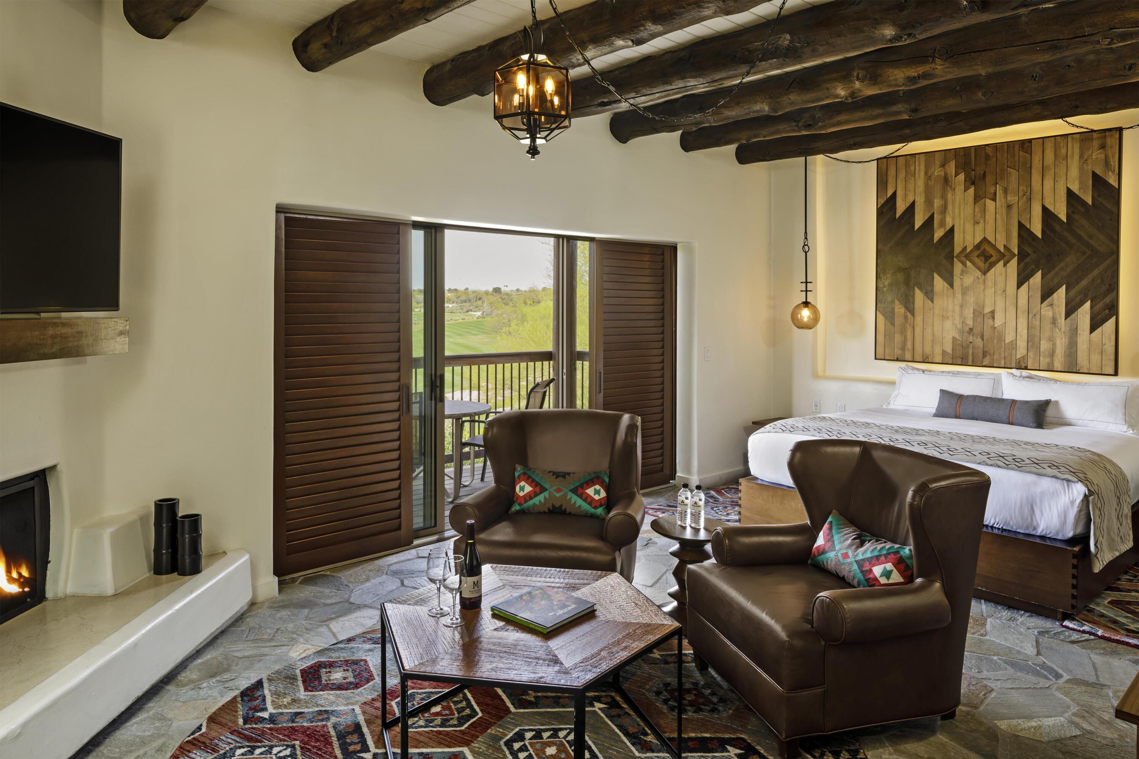 55-inch flat-screen TV with cable channels, TV, DVD player