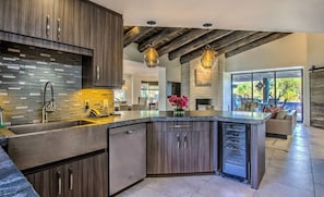 Room, 2 Bedrooms, Non Smoking (Hacienda) | Private kitchen | Fridge, coffee/tea maker