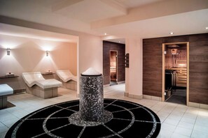 Sauna, hammam, soins corporels, gommages corporels, 2 salles de soins