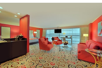 42-inch plasma TV with cable channels, TV, Netflix at Downtown Grand Las Vegas