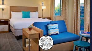 Camas com colchões pillow-top, cofres nos quartos, escrivaninha