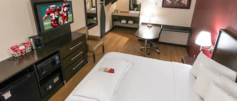 Bureau, rideaux occultants, chambres insonorisées