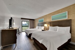 Standard Room, 2 Queen Beds, Courtyard View | In-room safe, soundproofing, iron/ironing board, free cribs/infant beds