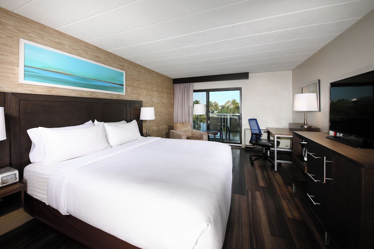 Standard Room, 1 King Bed, River View | Desk, soundproofing, iron/ironing board, free cribs/infant beds