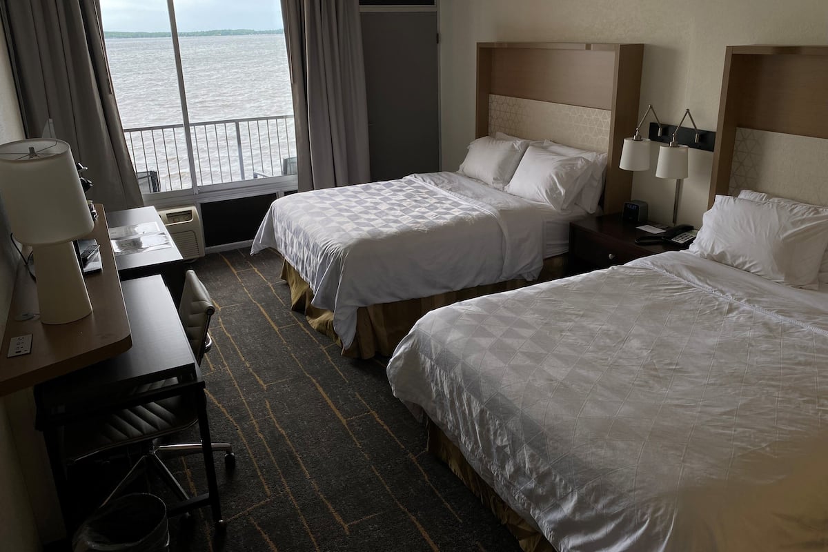 Standard Room, 2 Queen Beds, Balcony | In-room safe, desk, blackout drapes, iron/ironing board