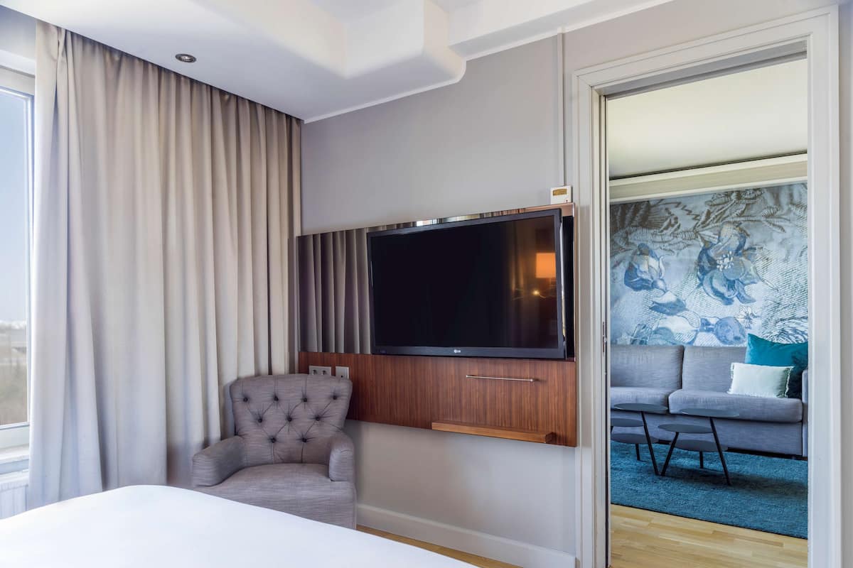 Suite, 1 Bedroom, Sauna | Minibar, in-room safe, desk, blackout drapes