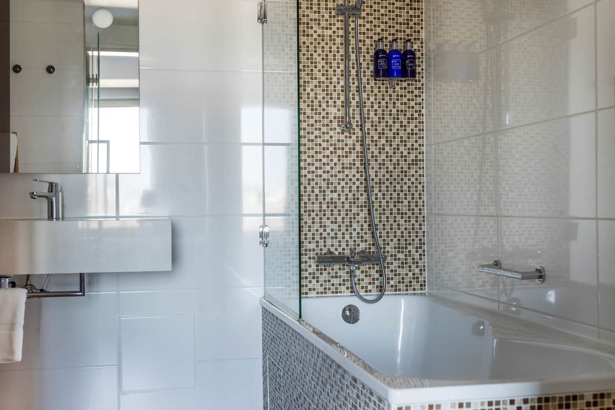 suite, 1 bedroom, sauna | bathroom | free toiletries, hair dryer, towels