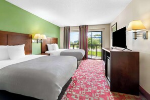 Suite, 2 Double Beds, Non Smoking | Desk, iron/ironing board, free cribs/infant beds, free WiFi