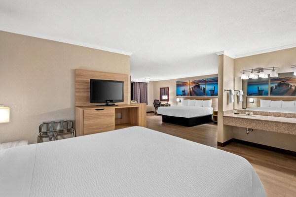 Studio Suite, 2 Queen Beds, Non Smoking | Desk, blackout drapes, iron/ironing board, free cribs/infant beds