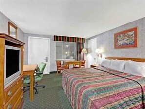 In-room safe, desk, iron/ironing board, free cribs/infant beds
