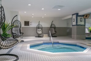Indoor pool, sun loungers, lifeguards on site