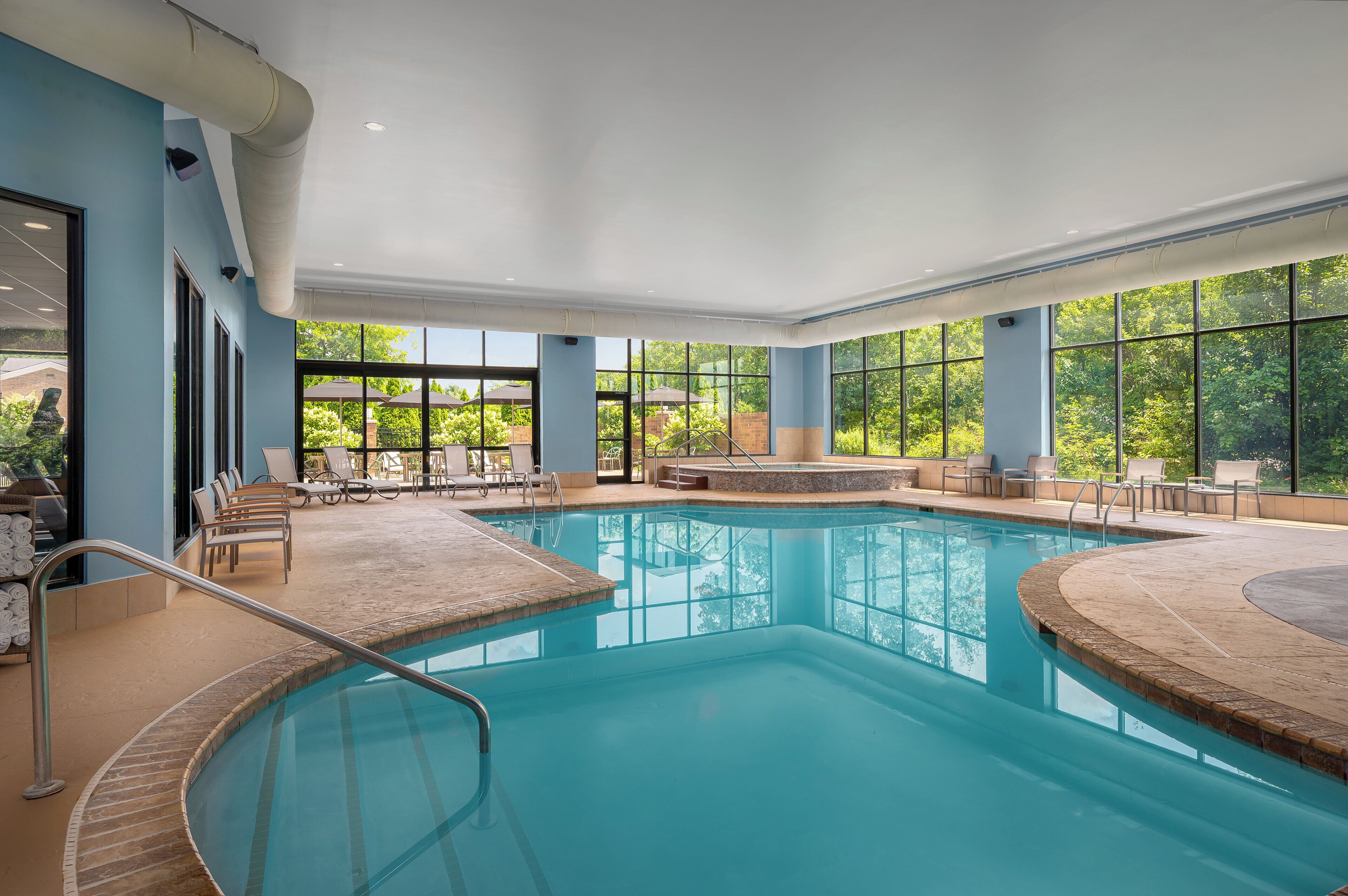 Una piscina techada