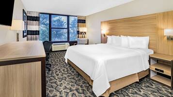 Desk, blackout curtains, iron/ironing board, free cots/infant beds