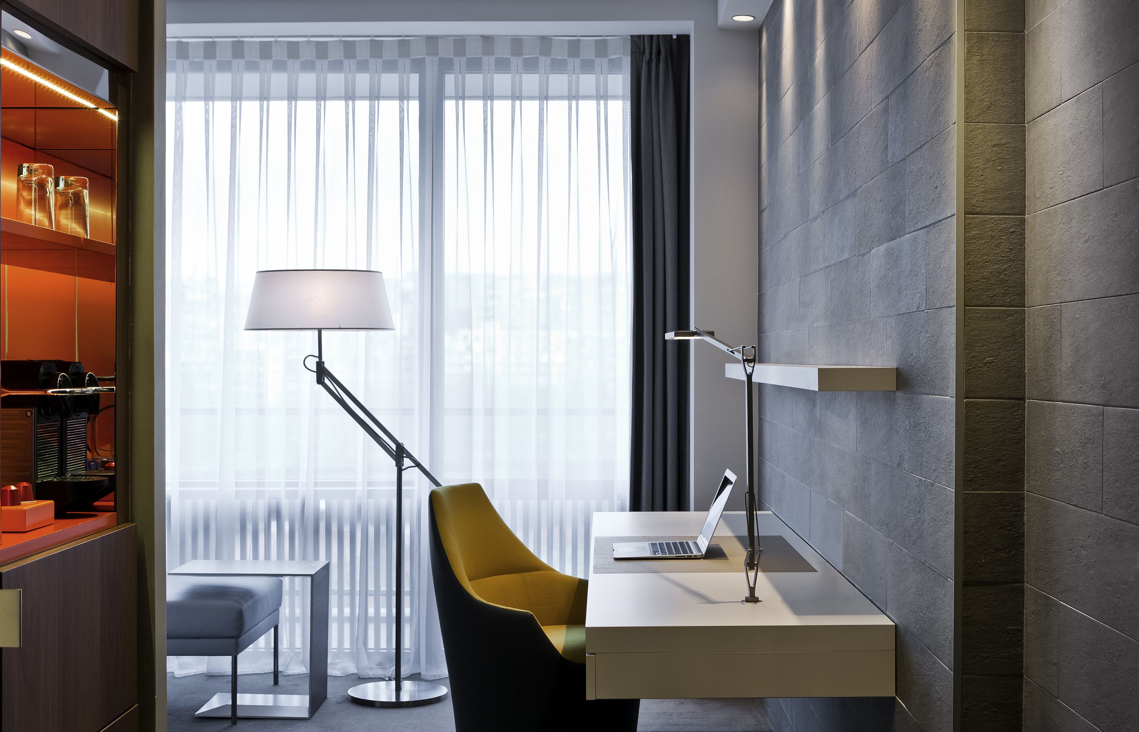 premium bedding, in-room safe, desk, soundproofing