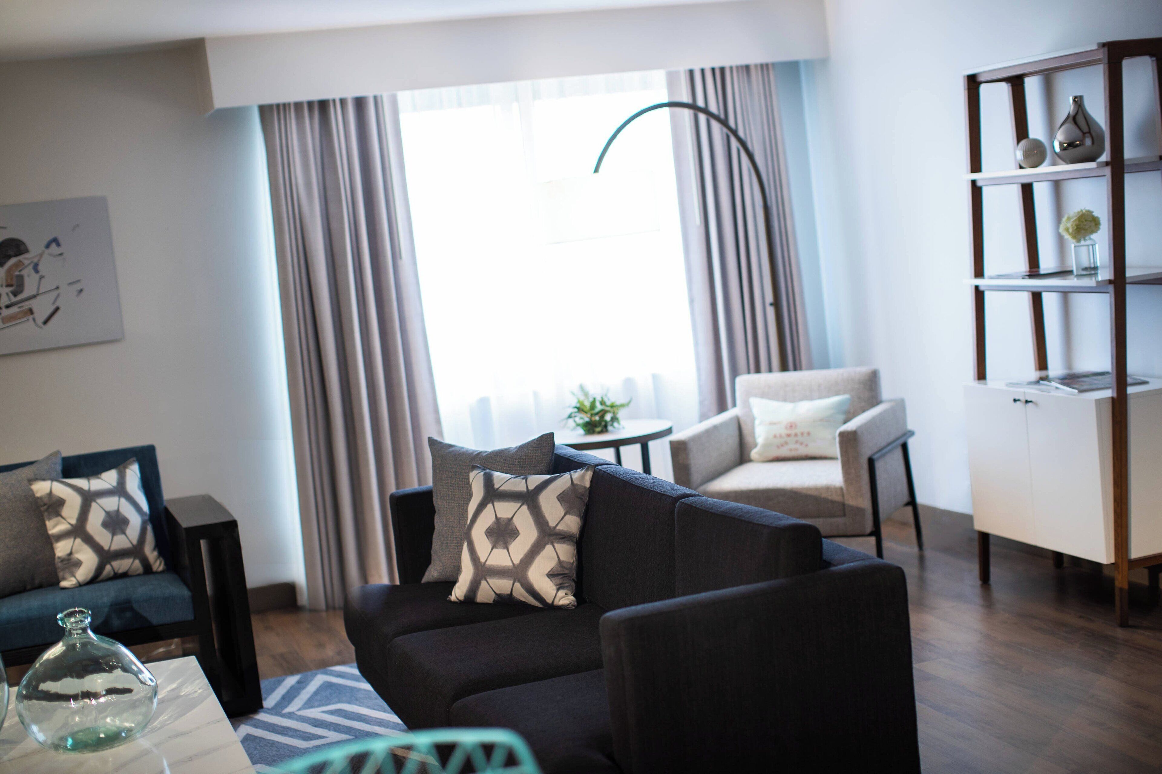 egyptian cotton sheets, premium bedding, down duvets, in-room safe